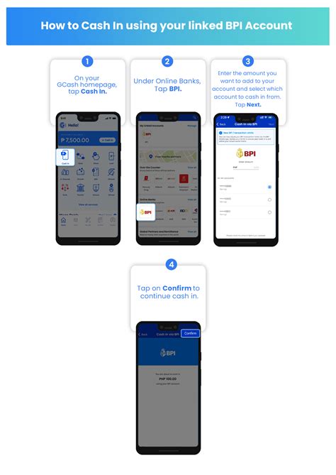 gcash cash in from bpi|Cash in via linked BPI/UnionBank account – GCash Help Center.